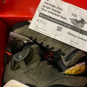 Air Jordan 6 Retro Travis Scott Olive